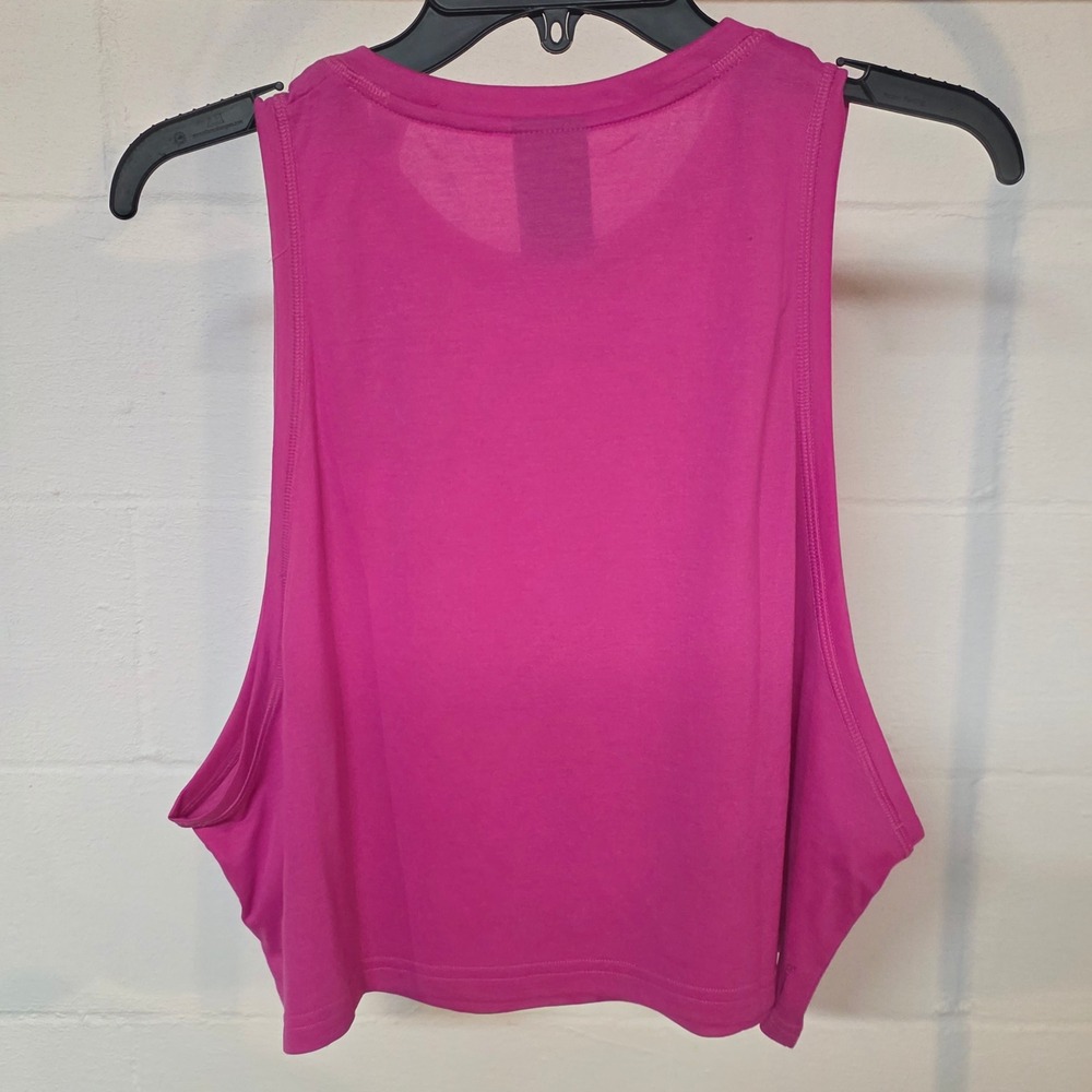 NWT Adidas Womens 2XL Training Cropped Tank Top Pink JL7680 Workout Summer - Picture 9 of 9